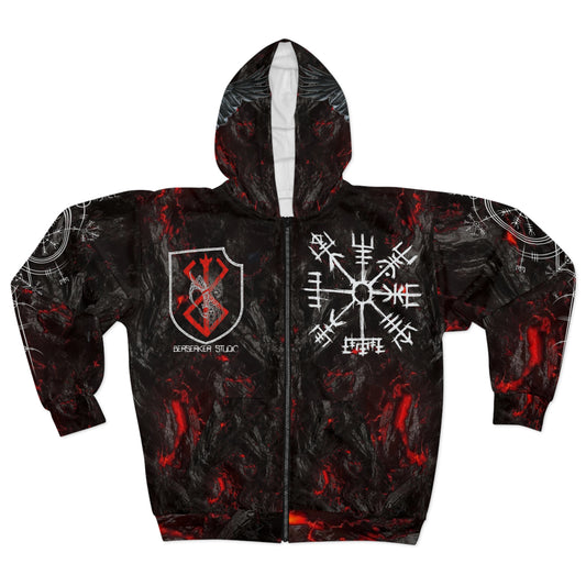 AOP Unisex Zip Hoodie